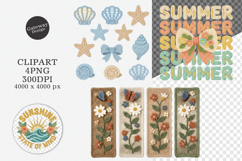 Faux Yarn Beach Summer Clipart - Faux Yarn Beach Summer Png Product Image 1