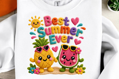 Faux Yarn Best Summer Ever Sublimation Png Product Image 1