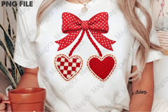 Faux Yarn Cherry Valentines PNG Product Image 2