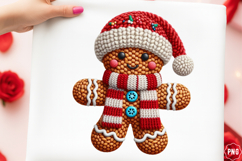 Faux Yarn Christmas Gingerbread Man Png Product Image 1