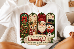 Faux Yarn Christmas PNG Product Image 3