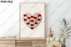 Faux Yarn Coquette Heart Valentine's PNG Product Image 3