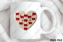 Faux Yarn Coquette Heart Valentine's PNG Product Image 4