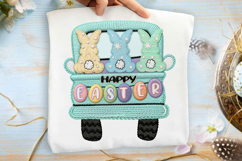 Faux Yarn Crochet Happy Easter Track Png Product Image 1