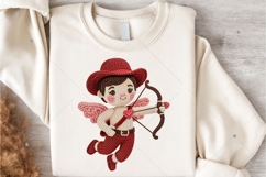Faux Yarn Cupid PNG, Latch Hook Yarn Valentine's Day Cupid Product Image 7