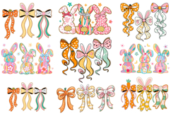 Easter Bow PNG, Brushstroke Bunny Easter PNG Product Image 1