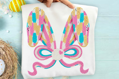 Faux Yarn Easter Bunny Coquette Bow Png Product Image 1