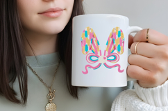 Faux Yarn Easter Bunny Coquette Bow Png Product Image 3