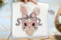 Faux Yarn Easter Bunny Face Sublimation Product Image 1