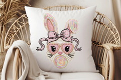 Faux Yarn Easter Bunny Face Sublimation Product Image 3