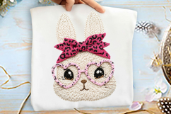 Faux Yarn Easter Bunny Face Sublimation Png Product Image 1