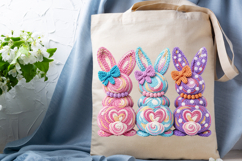 Faux Yarn Easter Bunny Sublimation Png Product Image 3