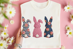 Faux Yarn Easter Bunny Sublimation Png Product Image 4