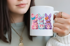 Faux Yarn Easter Bunny Sublimation Png Product Image 4