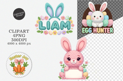 Faux Yarn Easter PNG - Faux Yarn Easter Product Image 1