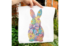 Faux Yarn Floral Easter Bunny Png - Faux Yarn Floral Easter Product Image 1