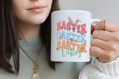 Faux Yarn Easter Vibes Sublimation Png Product Image 4