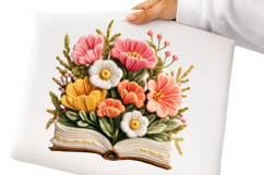 Faux Yarn Floral book Png Product Image 1