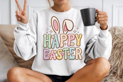 Faux Yarn Happy Easter Sublimation Product Image 2
