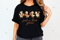 Faux Yarn Humorous Silly Goose Valentine PNG, Retro Love Product Image 3