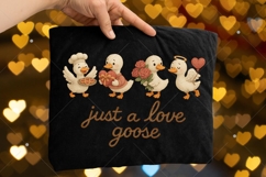 Faux Yarn Humorous Silly Goose Valentine PNG, Retro Love Product Image 4
