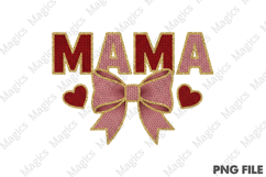 Faux Yarn Mama Valentines Day PNG Product Image 1