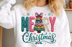 Faux Yarn Merry Christmas PNG Product Image 3