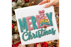 Faux Yarn Merry Christmas PNG Product Image 1