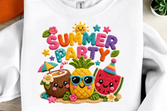 Faux Yarn Summer Party Sublimation Png Product Image 1