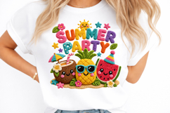 Faux Yarn Summer Party Sublimation Png Product Image 2