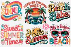 Faux Yarn Summer PNG, Beach Vibes Png Product Image 1
