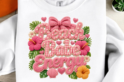 Summer Vibes Cow Sublimation Design Preppy Summer Collage Product Image 5