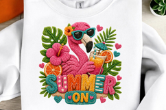 Summer Vibes Cow Sublimation Design Preppy Summer Collage Product Image 7