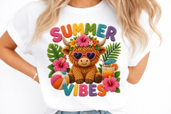 Faux Yarn Summer Vibes Sublimation Png Product Image 2
