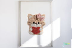 Faux Yarn Valentine Animal Clipart Product Image 5