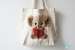 Faux Yarn Valentine Animal Clipart Product Image 4