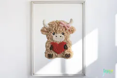 Faux Yarn Valentine Animal Clipart Product Image 5