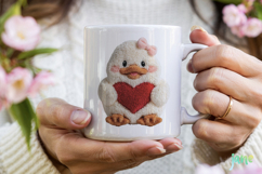 Faux Yarn Valentine Animal Clipart Product Image 3