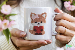 Faux Yarn Valentine Animal Clipart Product Image 3