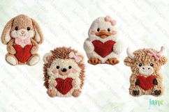 Faux Yarn Valentine Animal Bundle Product Image 2