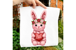 Faux Yarn Valentine Bunny Png - Faux Yarn Valentine Bunny Product Image 1