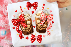 Faux Yarn Valentine Hot Chocolate PNG Product Image 1