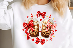 Faux Yarn Valentine Hot Chocolate PNG Product Image 3