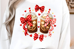 Faux Yarn Valentine Hot Chocolate PNG Product Image 4