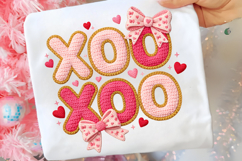Faux Yarn XOXO Valentine Day PNG Product Image 1