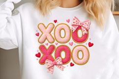 Faux Yarn XOXO Valentine Day PNG Product Image 3