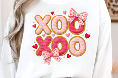 Faux Yarn XOXO Valentine Day PNG Product Image 4