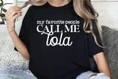 My Favorite People Call Me Lola Mode SVG - Mothers Day PNG Product Image 4