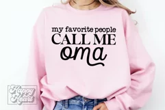My Favorite People Call Me Oma SVG - Blessed Oma - Oma PNG Product Image 1