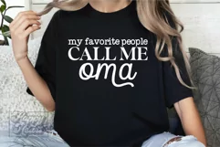 My Favorite People Call Me Oma SVG - Blessed Oma - Oma PNG Product Image 4